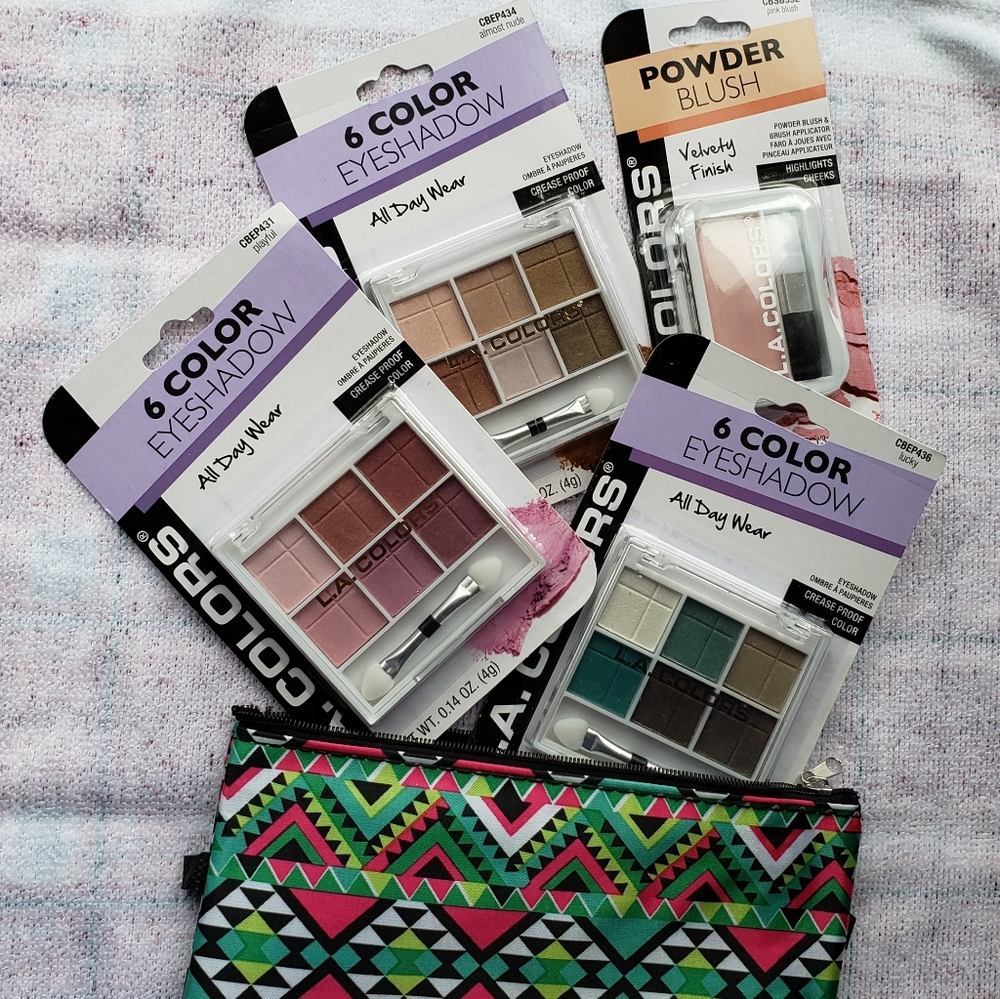 L.A. Color 4-Piece Makeup Set with Free Mini Bag